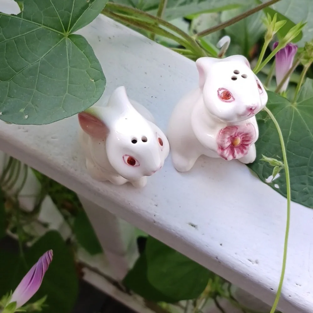 VINTAGE BUNNIES Salt & Pepper Shaker Set